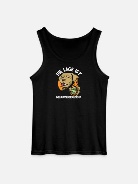 The location is drunken dog - Gildan Men’s Tank Top - black