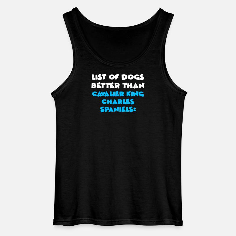 Cavalier King Charles Spaniel - Gildan Men’s Tank Top - black
