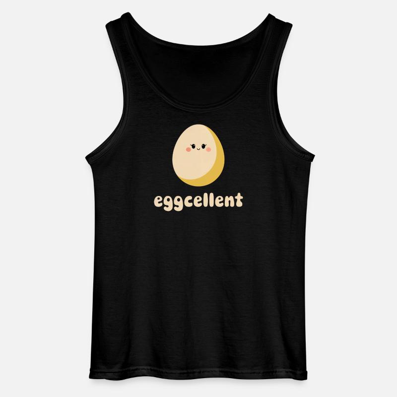 Eggcellent – Süßes Frühstücksei - Gildan Männer Tank Top - Schwarz
