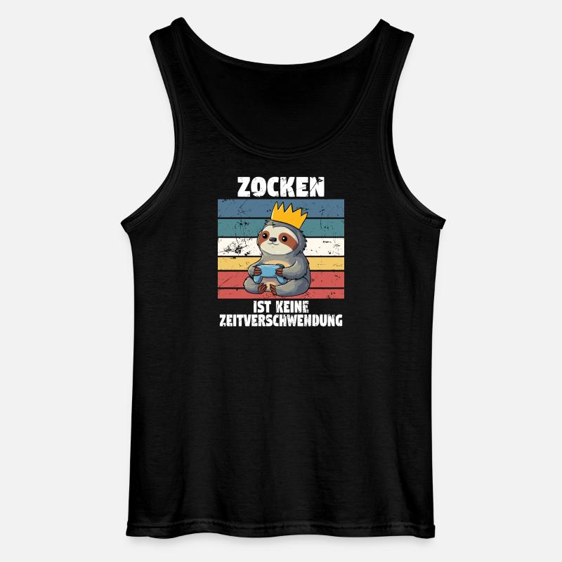 zocken und gaming - Gildan Männer Tank Top - Schwarz