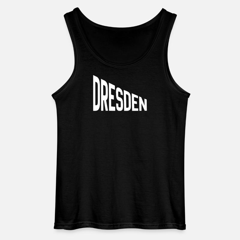 Dresden - Gildan Männer Tank Top - Schwarz