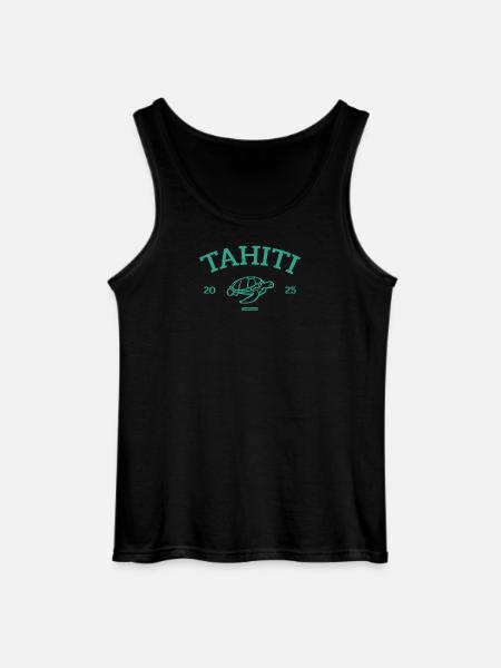 Tahiti - Turtle - French Polynesia - Schildkröte - Gildan Männer Tank Top - Schwarz