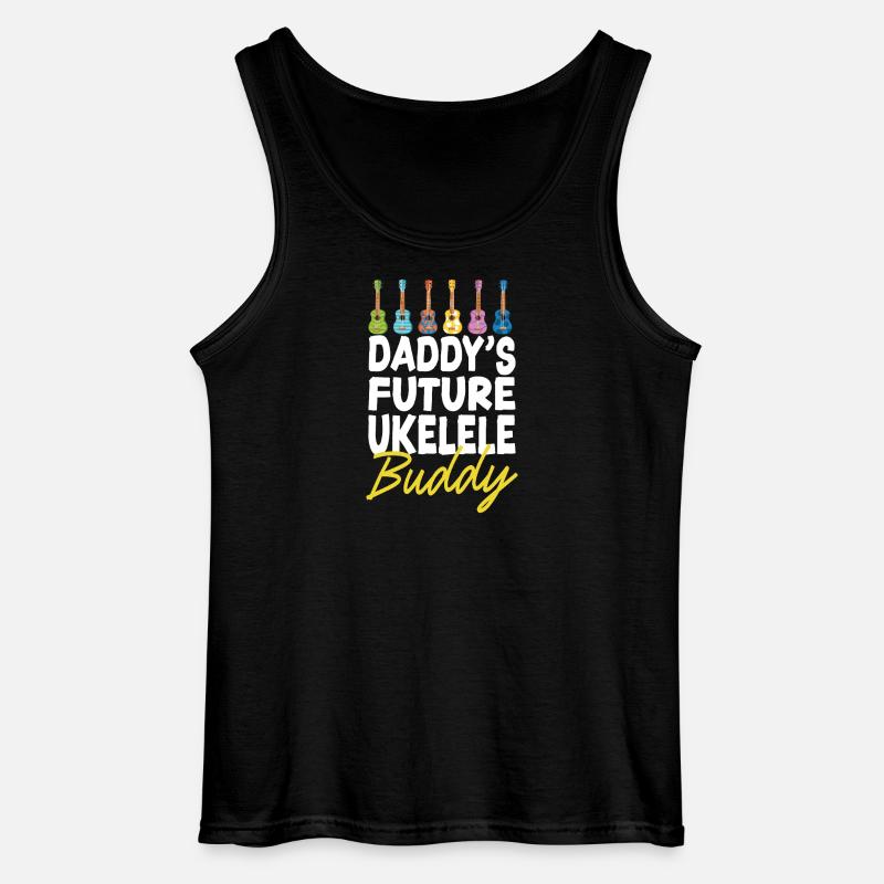Hawaiian Ukulele Uke Daddy's - Gildan Männer Tank Top - Schwarz