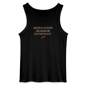 Alphabet runique anglais ancien - Débardeur Gildan Homme - noir - Devant - AI Model Male 185 dark (185cm)