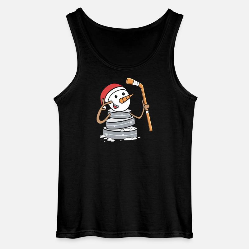 Para Handicap Eishockey - Gildan Männer Tank Top - Schwarz