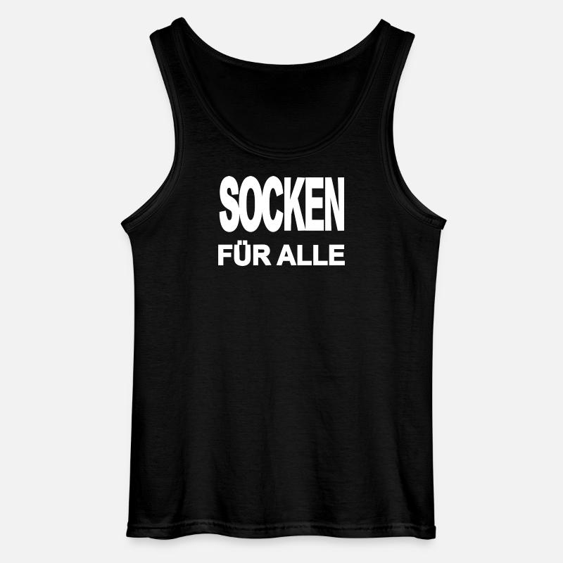 Socken - Gildan Männer Tank Top - Schwarz