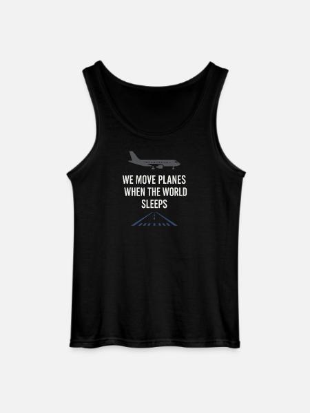 Nachtschichtrampe Des Bodenpersonals Am - Gildan Männer Tank Top - Schwarz