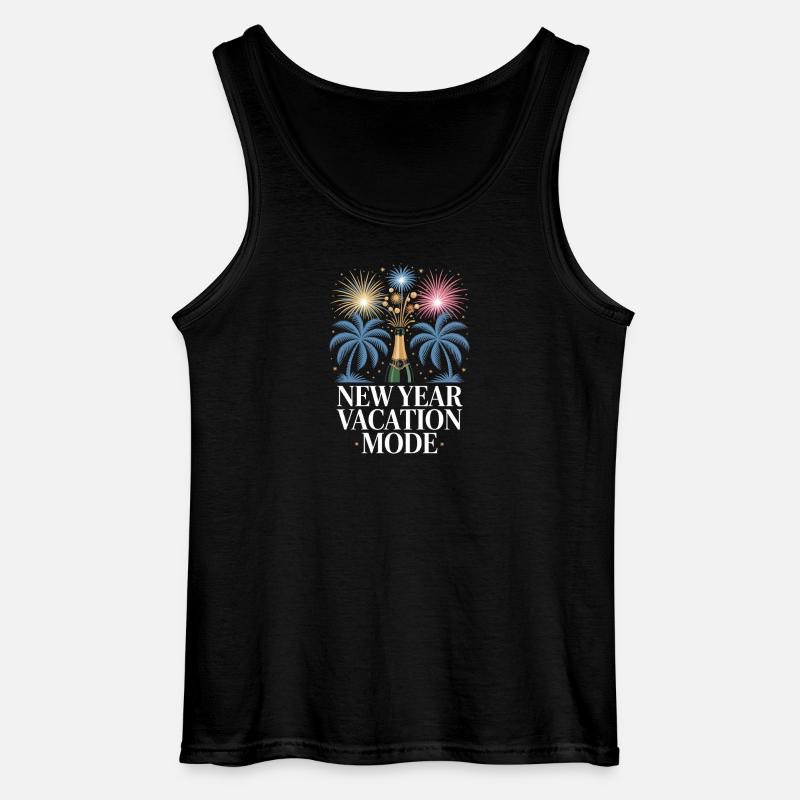 Neujahrsurlaubsmodus - Gildan Männer Tank Top - Schwarz