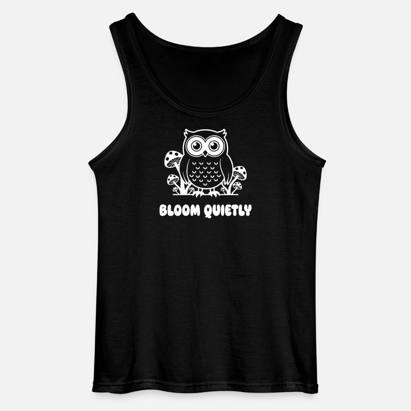 Eulenwald Blumenglanz - Gildan Männer Tank Top - Schwarz