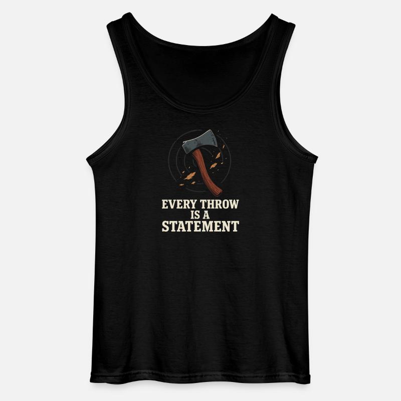 Frauen Axtwerfen Geschenk I Steckäxte - Gildan Männer Tank Top - Schwarz