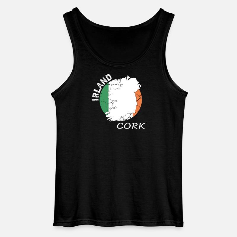 Cork - Gildan Männer Tank Top - Schwarz