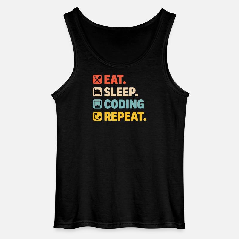 Programmiererleben Humor für Programmierer - Gildan Männer Tank Top - Schwarz