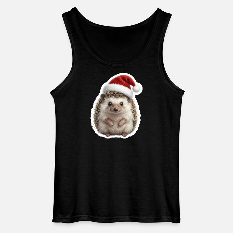 Igel mit weicher Muetze - Gildan Männer Tank Top - Schwarz