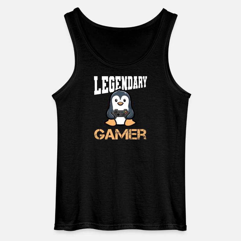 controller zocken gamen - Gildan Männer Tank Top - Schwarz