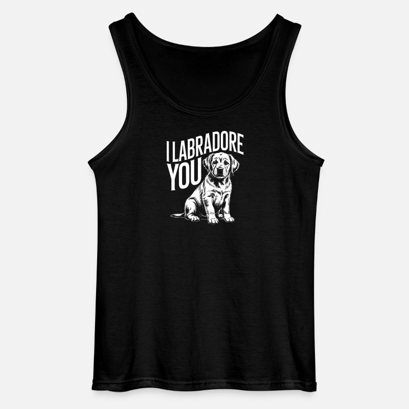 Ich Labrador Sie - Gildan Männer Tank Top - Schwarz