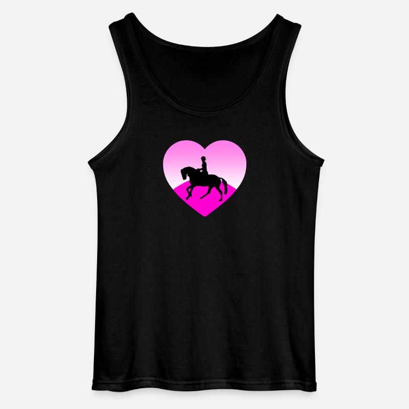 Pferde - Gildan Männer Tank Top - Schwarz