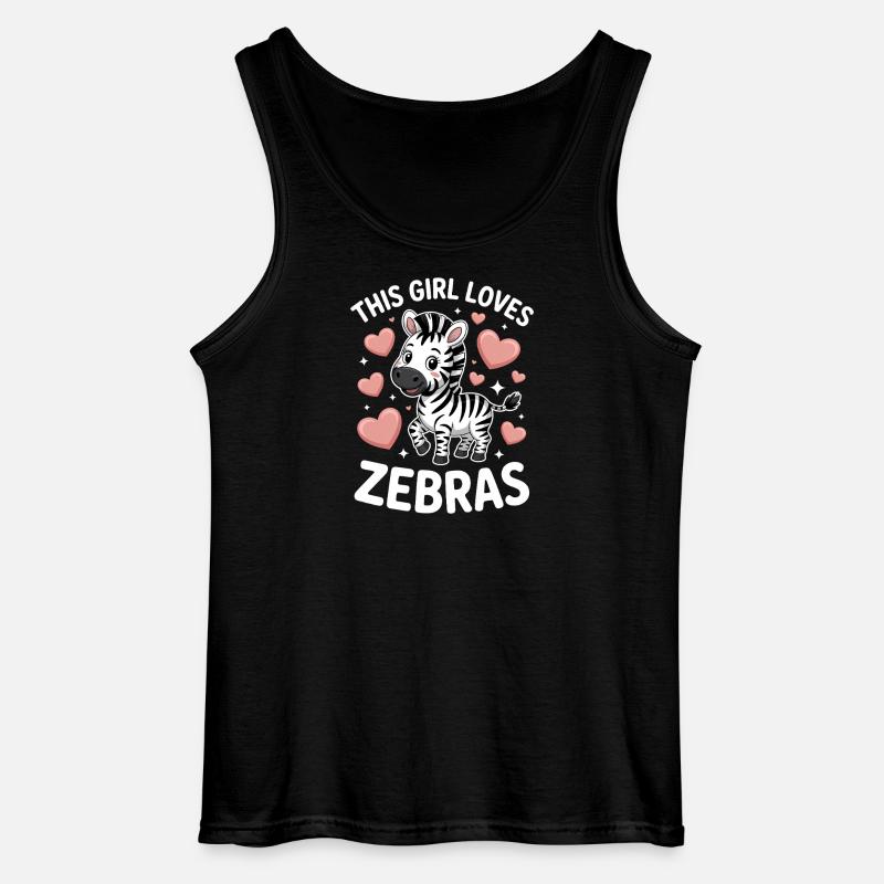 Zebra Spruch Lustiges Zebra Geschenk - Gildan Männer Tank Top - Schwarz