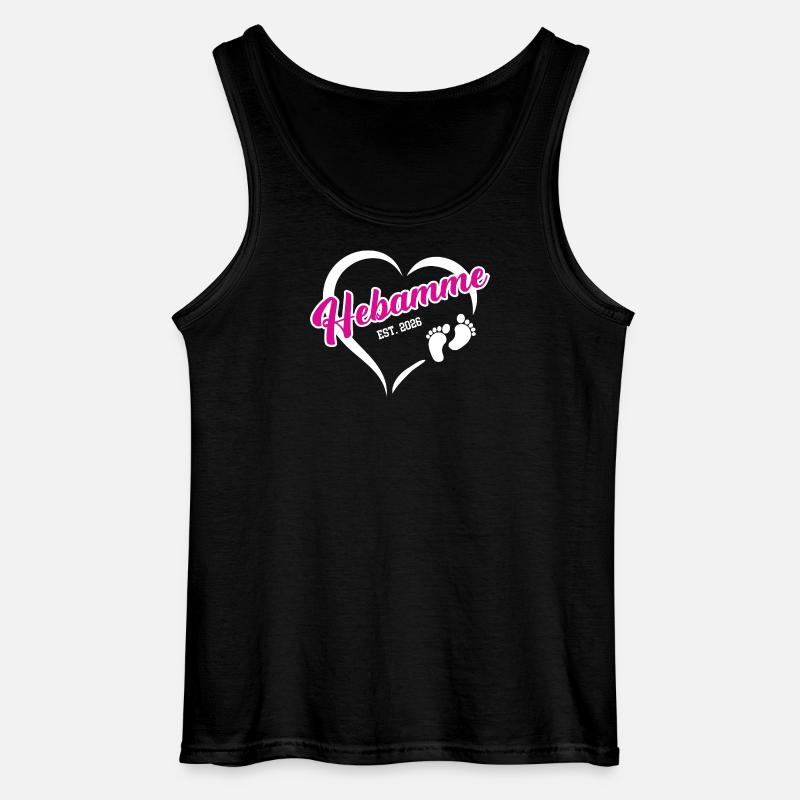 Hebamme 2026 Beruf Hebammenstudium Geburtshilfe - Gildan Männer Tank Top - Schwarz