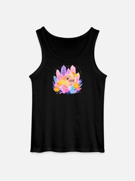 Kleines Igel im Kristallgarten - Gildan Männer Tank Top - Schwarz