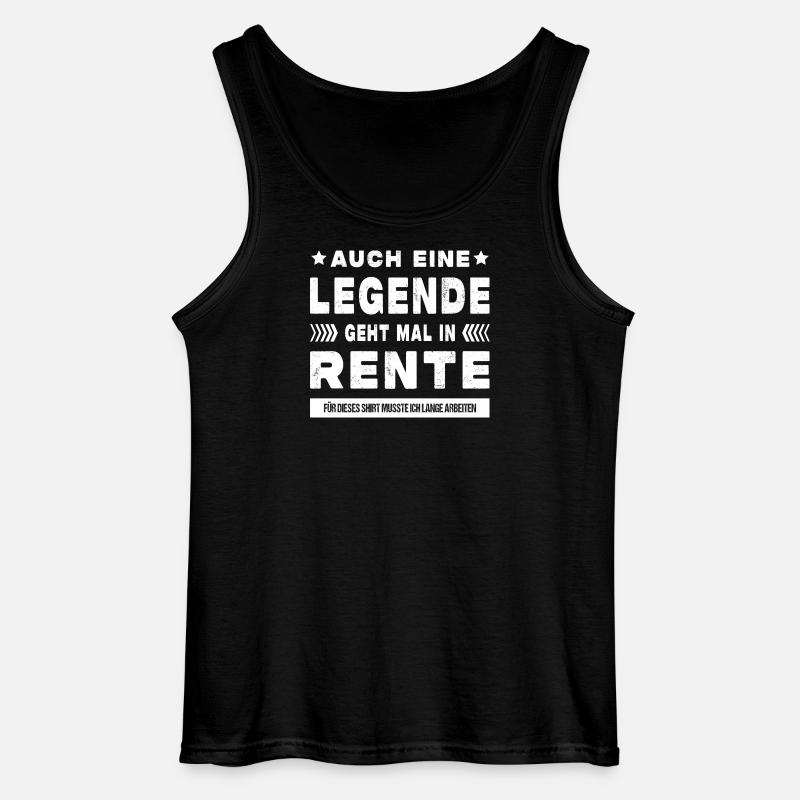 Retired Retirement Gift Idea - Gildan Men’s Tank Top - black