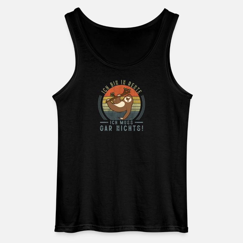 Rentner Ruhestand Geschenkidee - Gildan Männer Tank Top - Schwarz