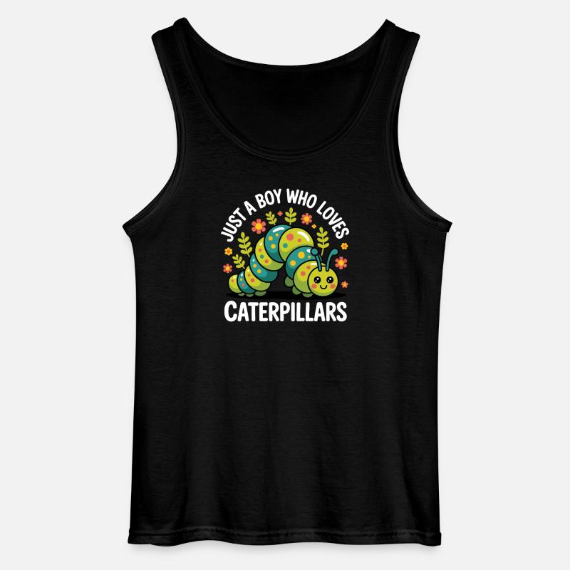 Raupe Junge Geschenk - Gildan Männer Tank Top - Schwarz