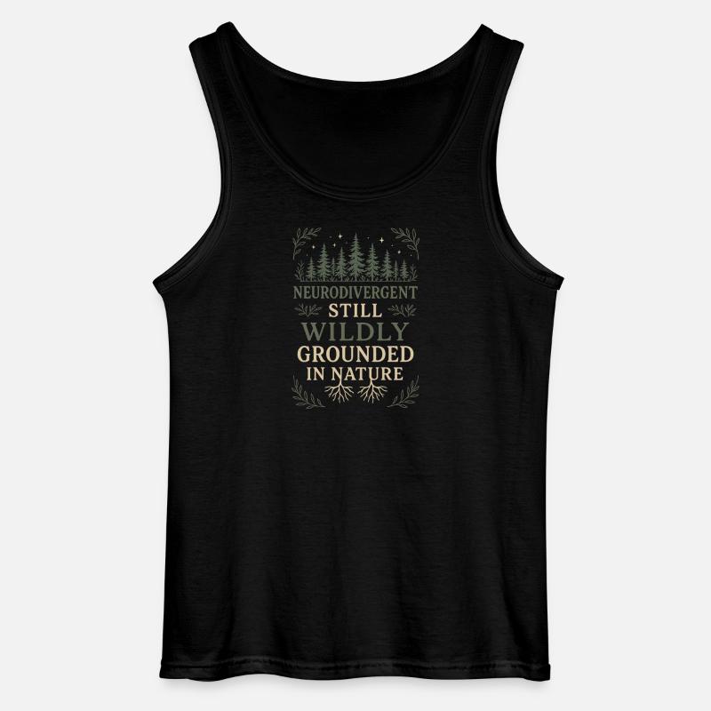 Neurodivergenter Introvertierter - Gildan Männer Tank Top - Schwarz