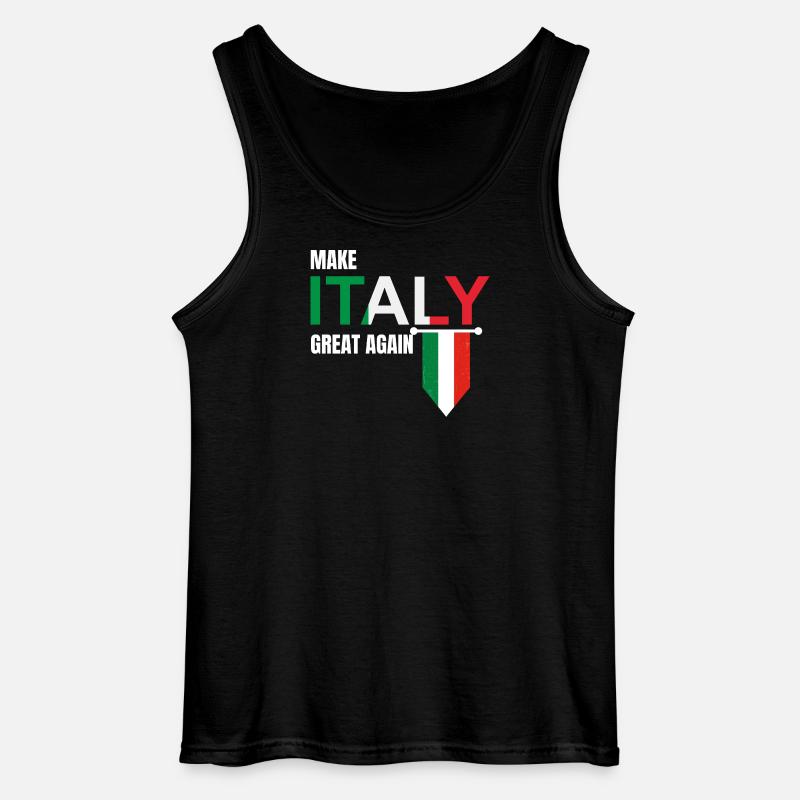 Make Italy Great Again - Canotta da uomo Gildan - nero