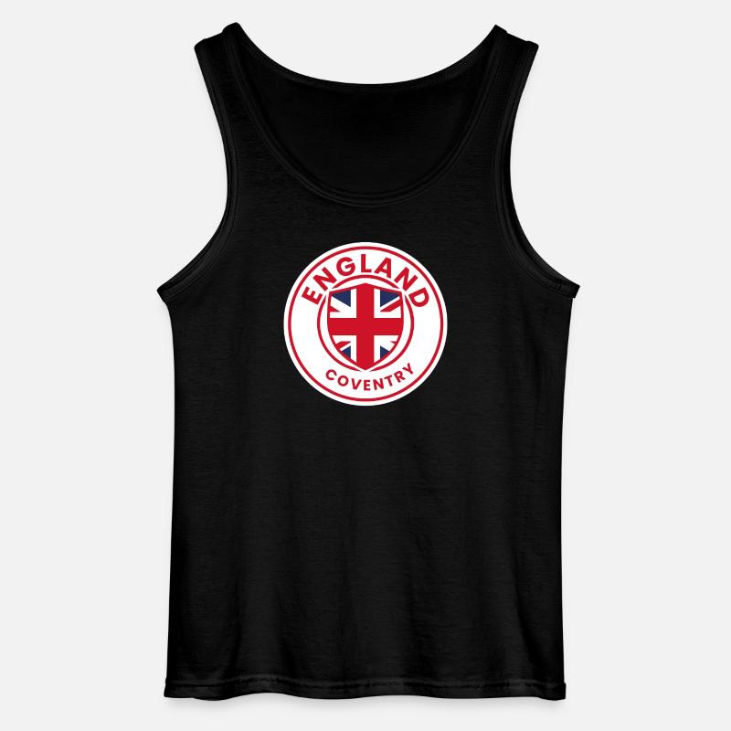 Coventry Shield with Union Jack - Gildan Men’s Tank Top - black