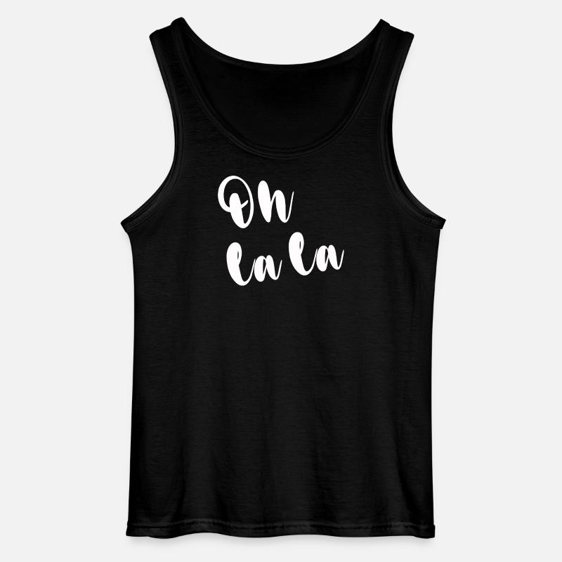 OH LA LA - Gildan Männer Tank Top - Schwarz