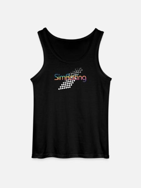 SimRacing Gradient Logo - Débardeur Gildan Homme - noir