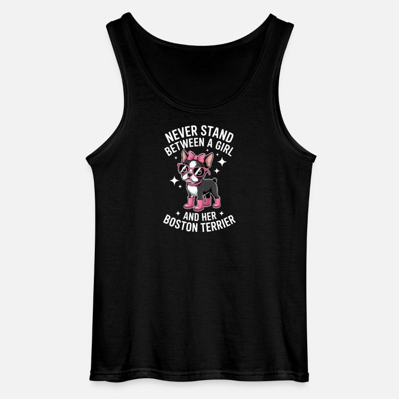 Boston Terrier Sprüche Lustiger Terrier Geschenk - Gildan Männer Tank Top - Schwarz