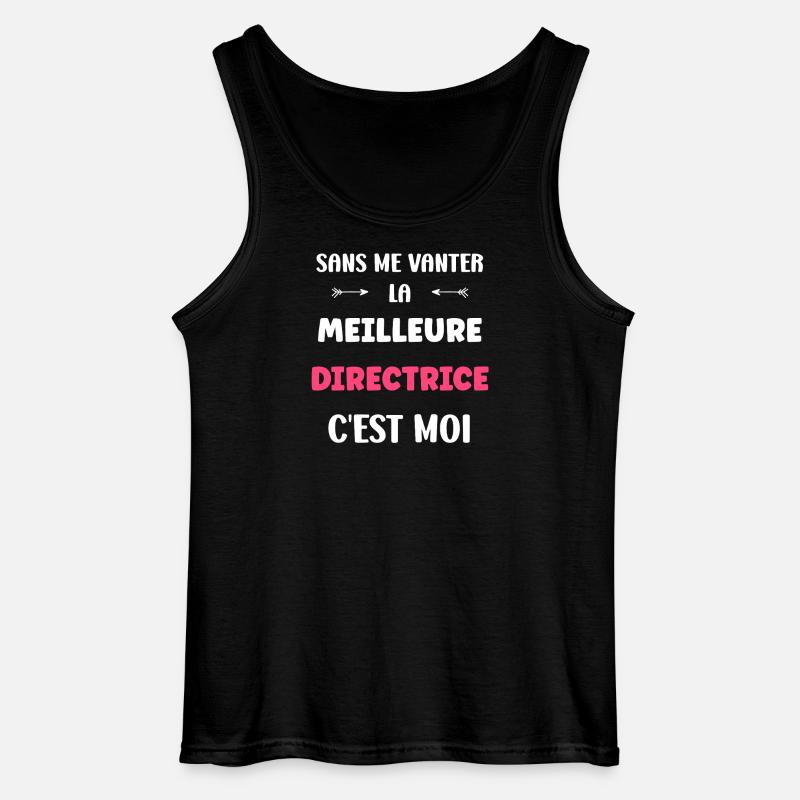 Direktorin - Gildan Männer Tank Top - Schwarz
