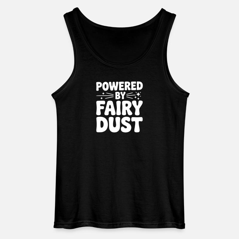 Angetrieben von Feenstaub - Gildan Männer Tank Top - Schwarz