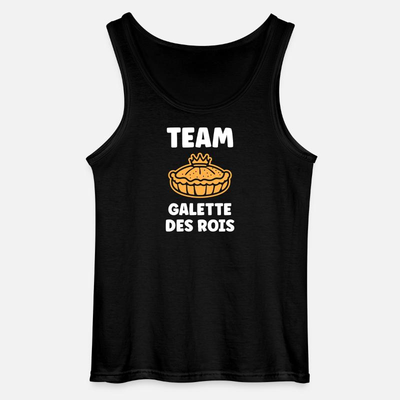 Humor galette des rois - Gildan Männer Tank Top - Schwarz