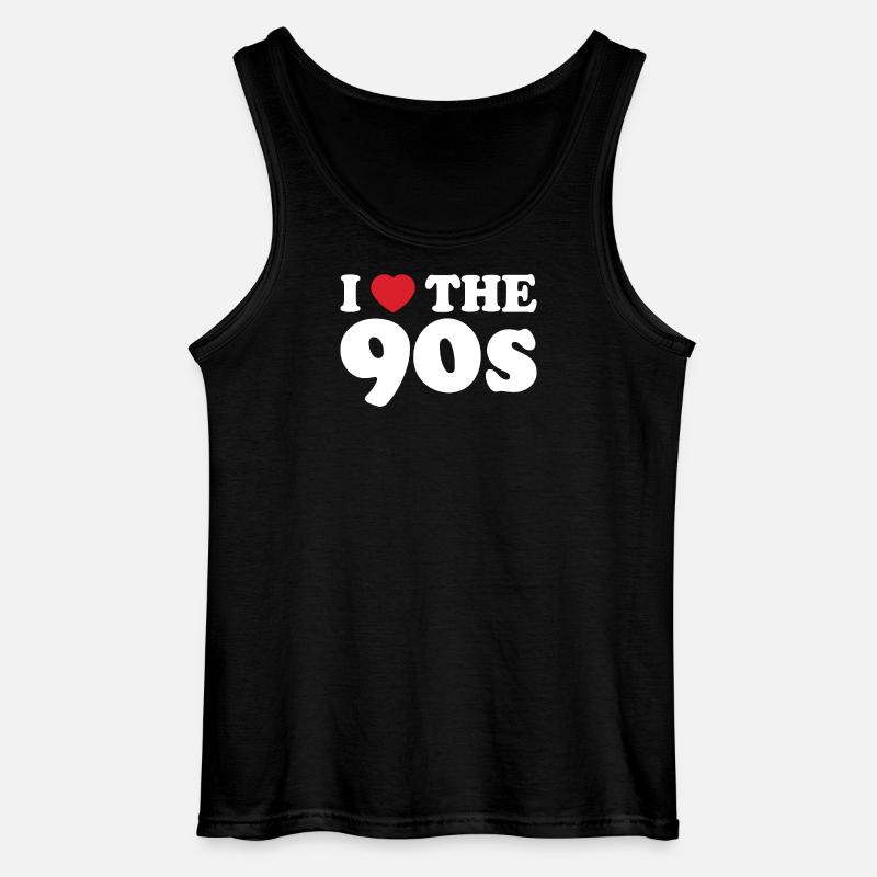 Ich liebe die 90er. - Gildan Männer Tank Top - Schwarz