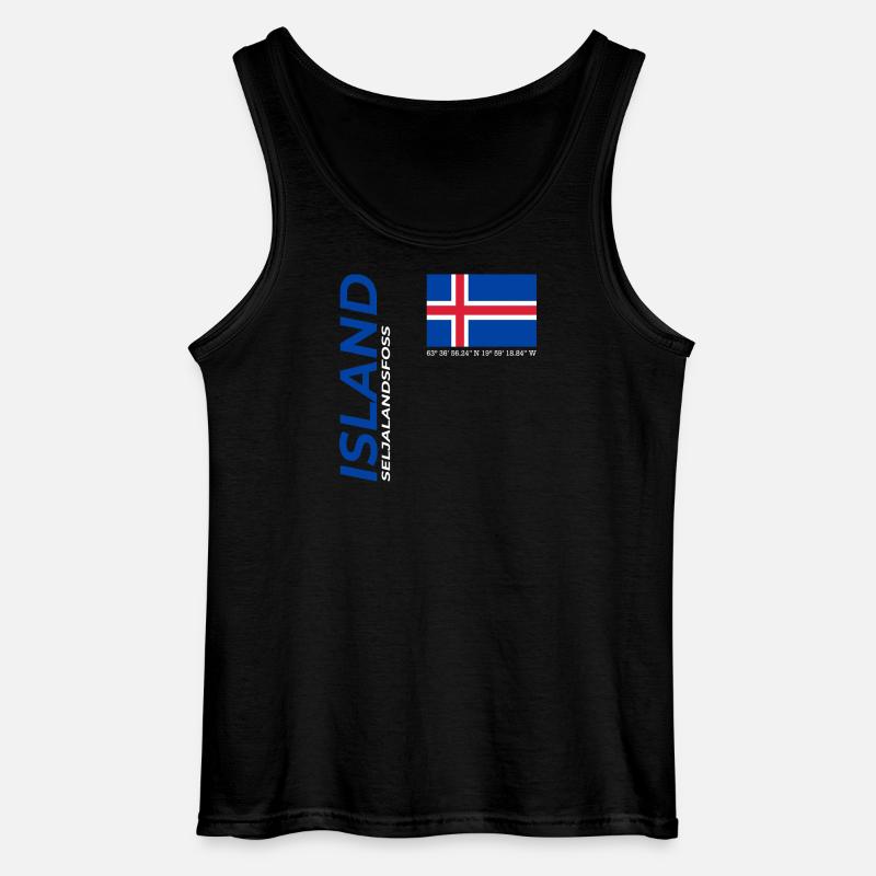 Seljalandsfoss - Gildan Männer Tank Top - Schwarz