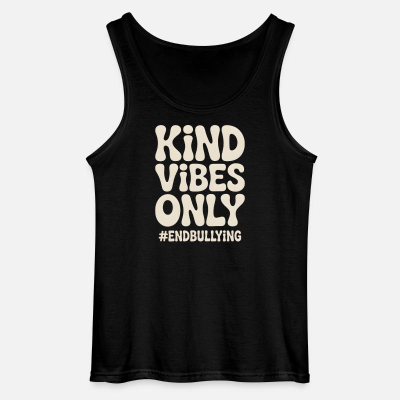 Freundliche Vibes beenden nur Mobbing - Gildan Männer Tank Top - Schwarz