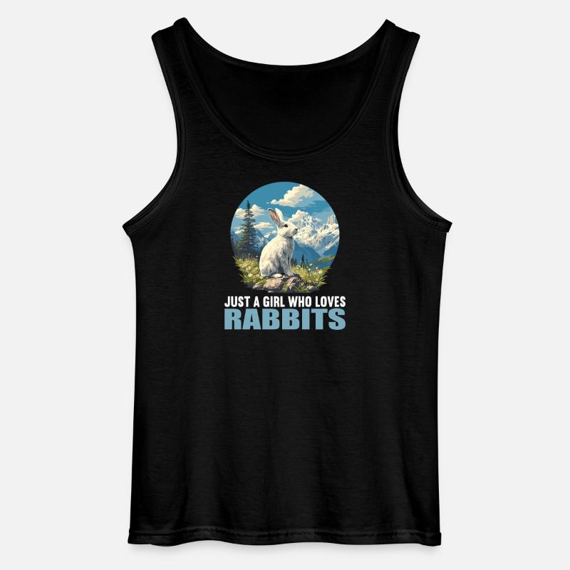 Hasen Hase - Gildan Männer Tank Top - Schwarz