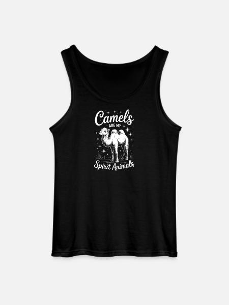 Camel Saying, Funny Camel Gift - Gildan Men’s Tank Top - black