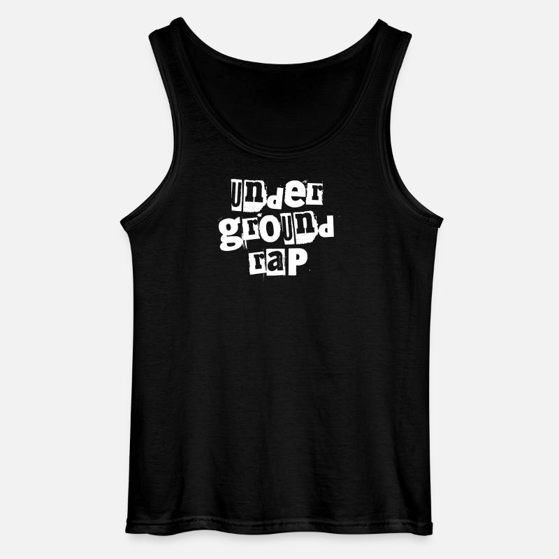 Underground-Rap-Typografie - Gildan Männer Tank Top - Schwarz