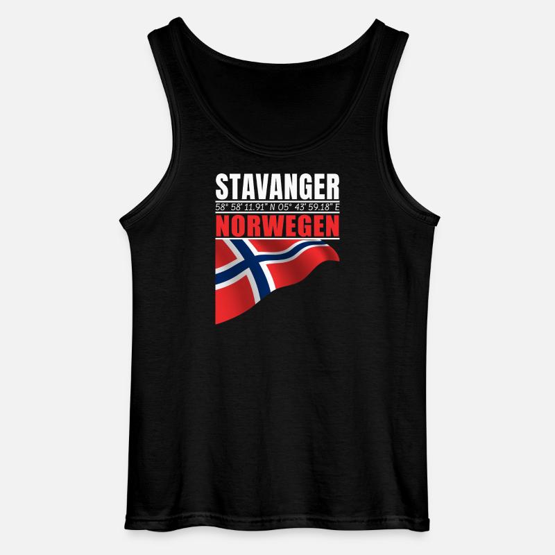Stavanger - Gildan Männer Tank Top - Schwarz