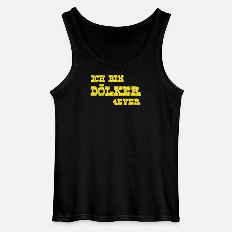 Ich bin Dölker 4 ever - Gildan Männer Tank Top - Schwarz