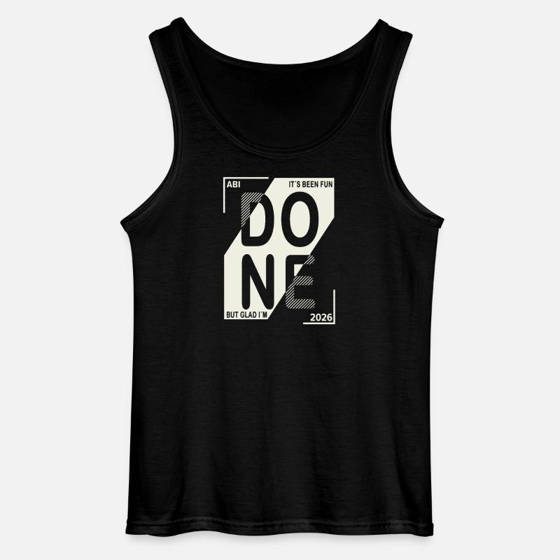 Done 2026 – Abi geschafft Design - Gildan Männer Tank Top - Schwarz