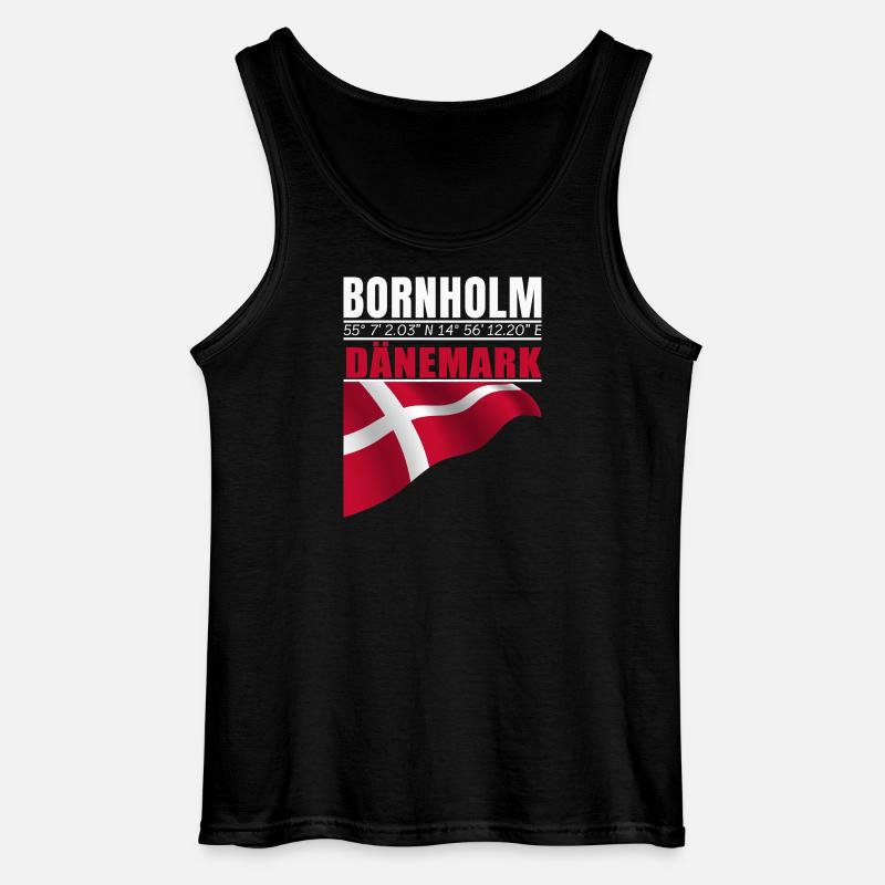Bornholm - Gildan Männer Tank Top - Schwarz