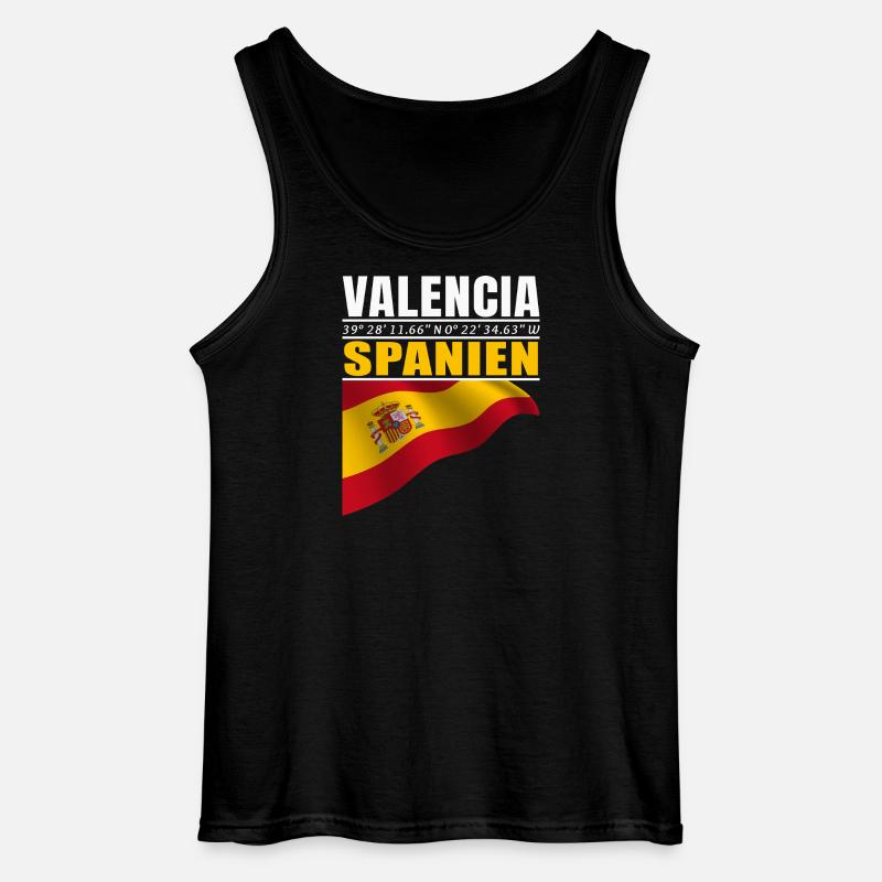 Valencia - Gildan Männer Tank Top - Schwarz