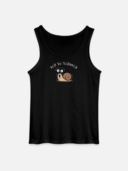 Oh you snail! Funny pun snail - Gildan Men’s Tank Top - black