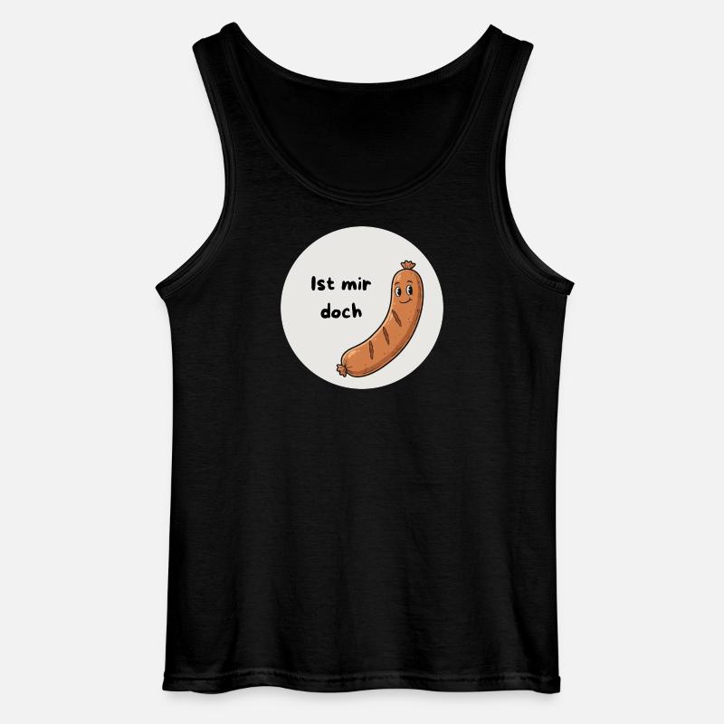 Ist mir doch Wurst - Gildan Männer Tank Top - Schwarz