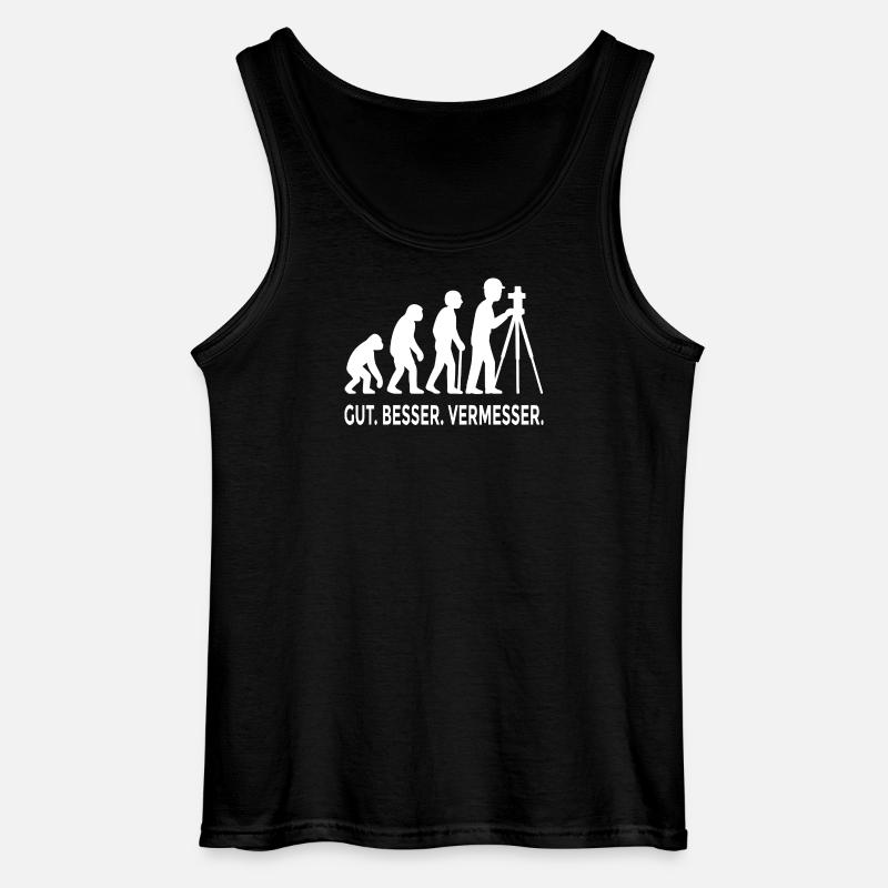 Good Better Surveyor Evolution - Gildan Men’s Tank Top - black