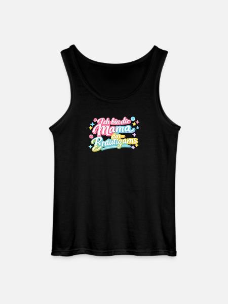 Mama des Bräutigams Geschenkidee - Gildan Männer Tank Top - Schwarz